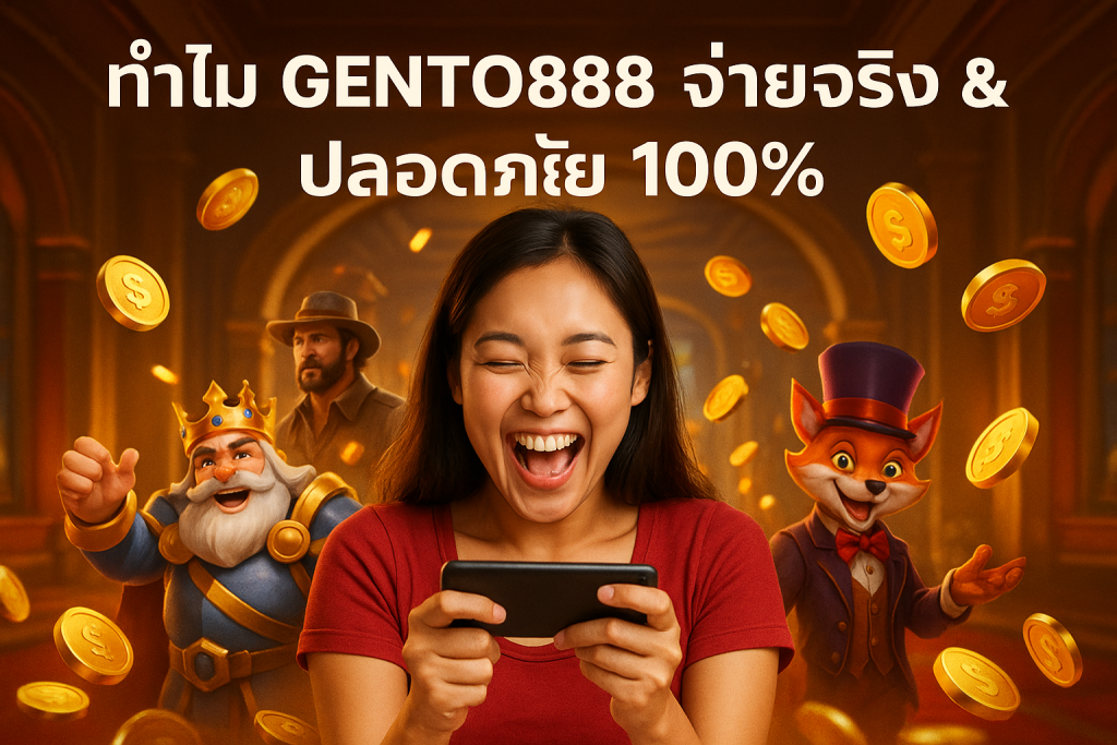 ทำไม GENTO888 จ่ายจริง & ปลอดภัย 100%
