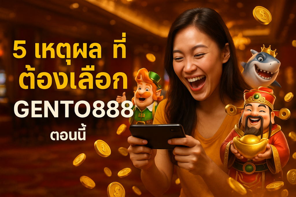 5 เหตุผลที่ต้องเลือก GENTO888 ตอนนี้