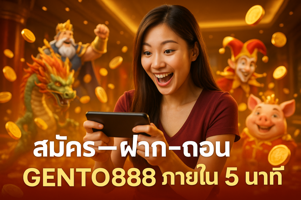 สมัคร–ฝาก–ถอน GENTO888 ภายใน 5 นาที