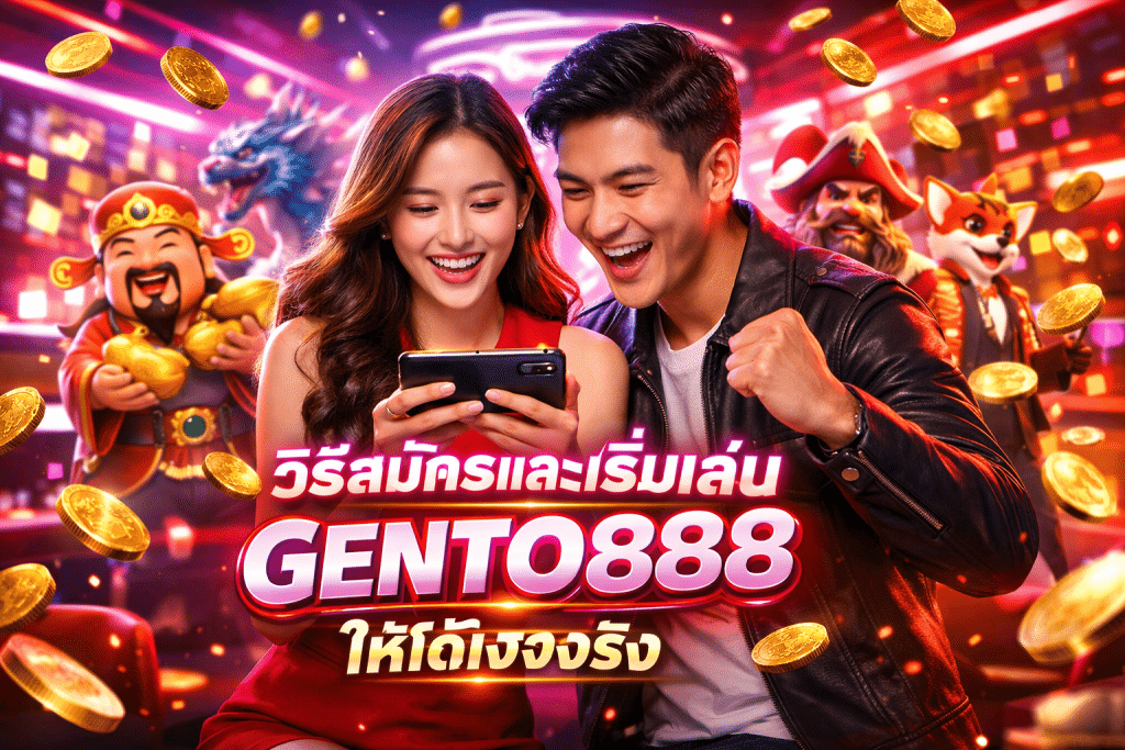 วิธีสมัครและเริ่มเล่น GENTO888 ให้ได้เงินจริง